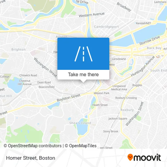 Homer Street map
