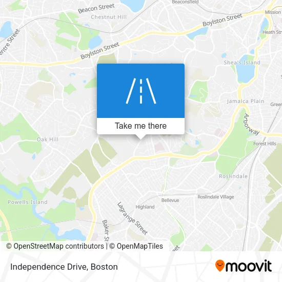 Independence Drive map