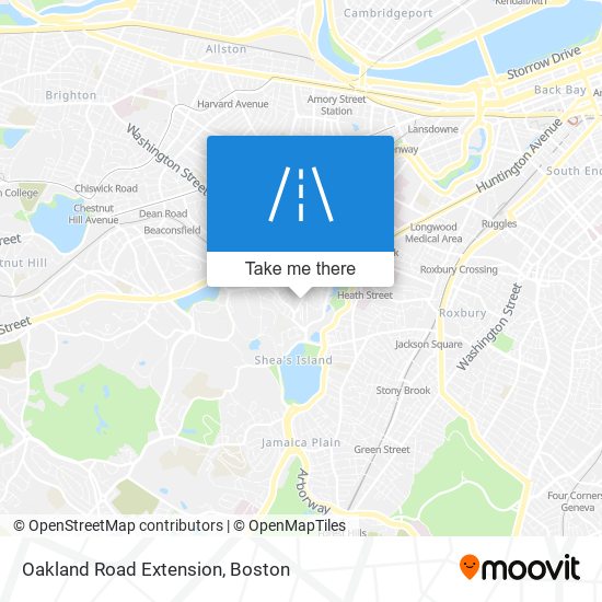 Mapa de Oakland Road Extension