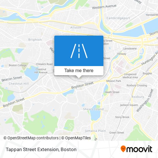 Tappan Street Extension map