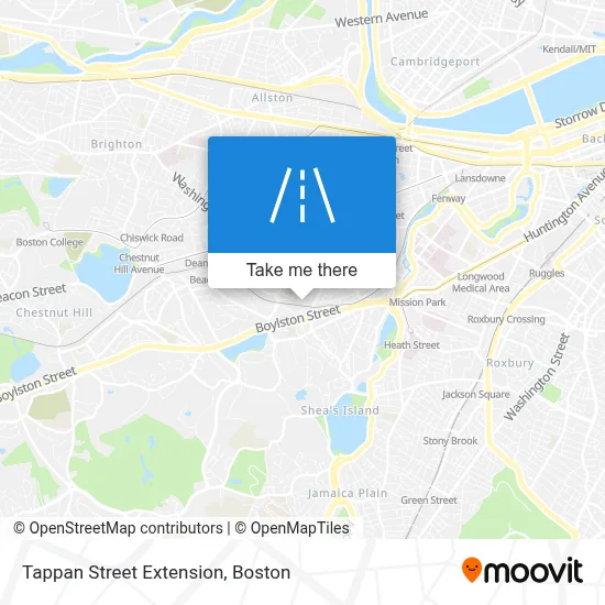 Tappan Street Extension map