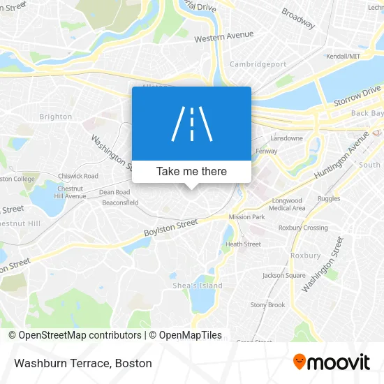 Washburn Terrace map