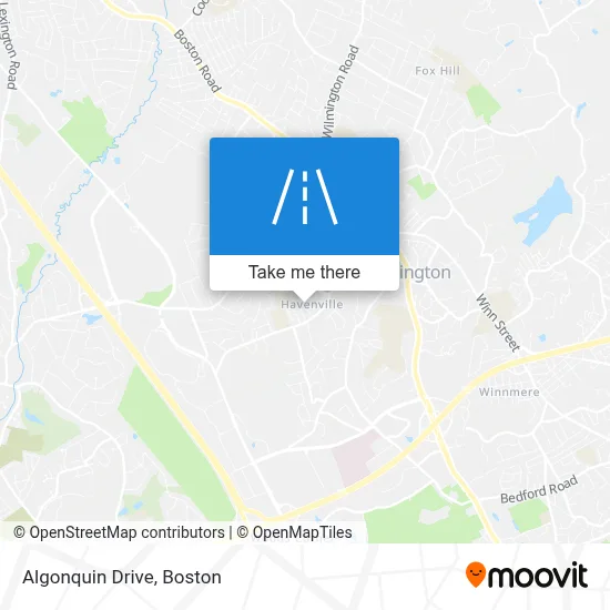 Algonquin Drive map
