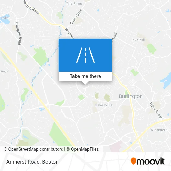 Amherst Road map
