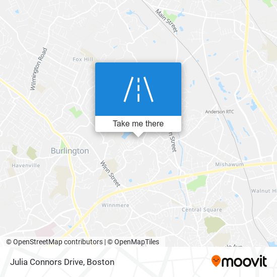 Julia Connors Drive map