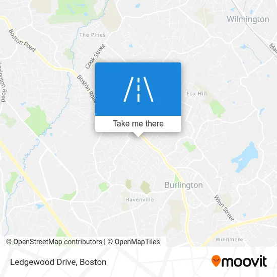 Ledgewood Drive map