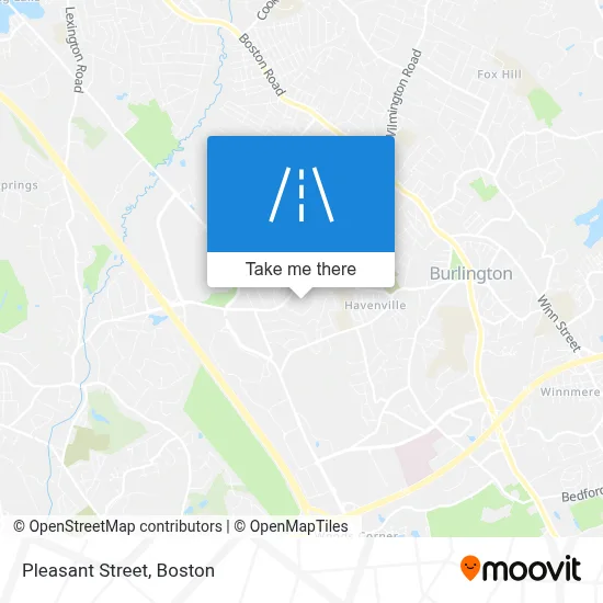 Pleasant Street map