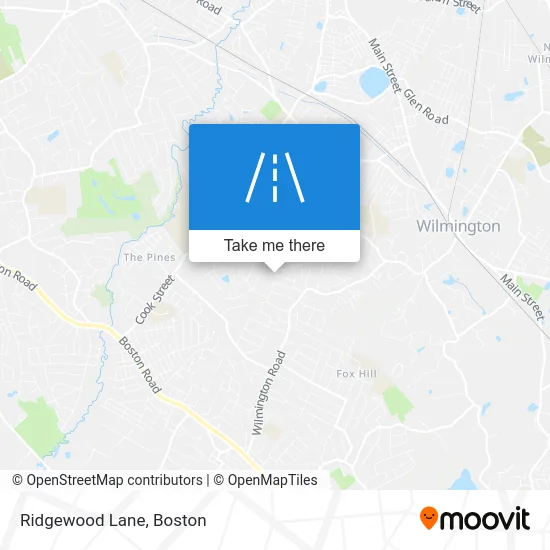 Ridgewood Lane map