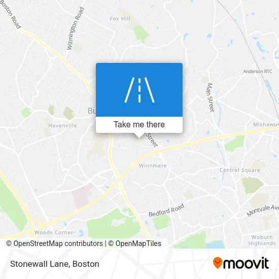 Stonewall Lane map