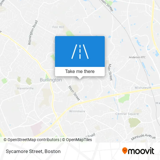 Sycamore Street map
