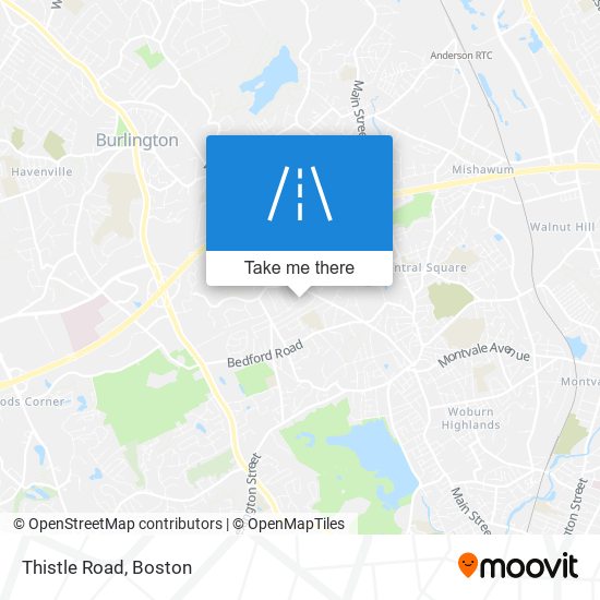 Thistle Road map