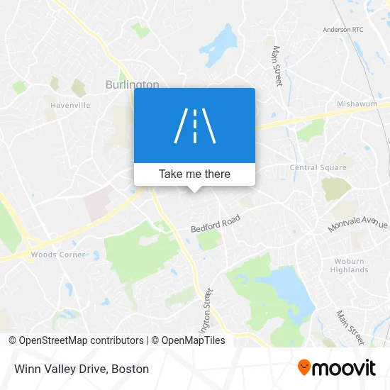 Winn Valley Drive map