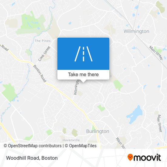 Mapa de Woodhill Road