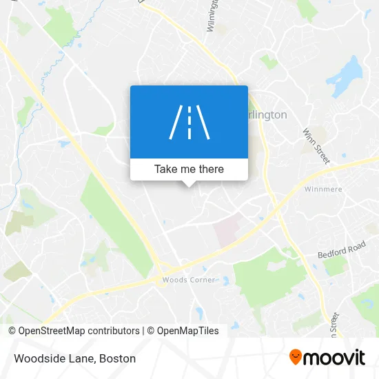 Woodside Lane map