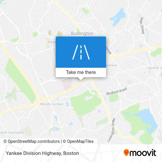 Yankee Division Highway map