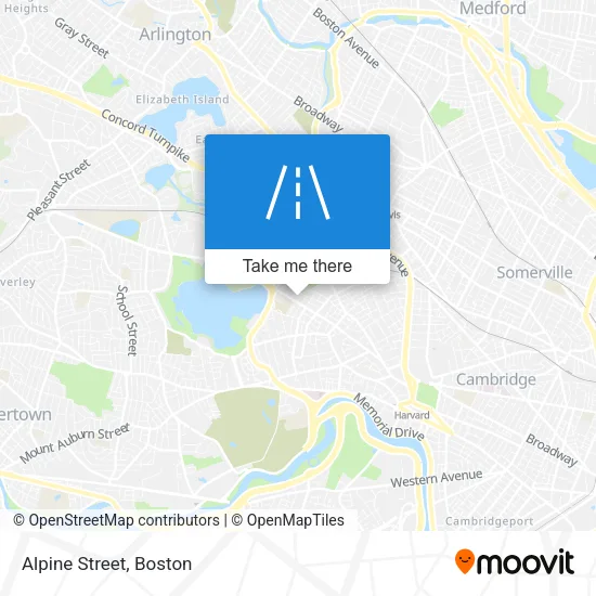 Alpine Street map