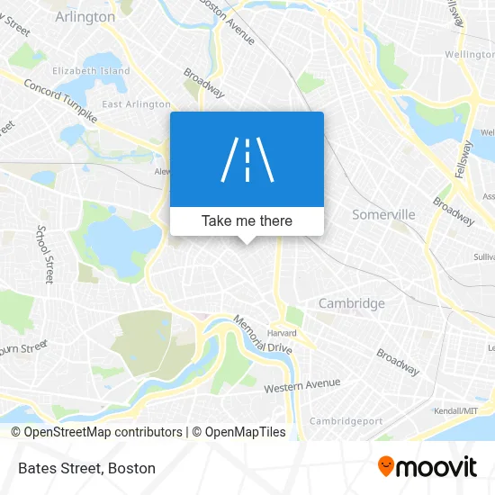 Bates Street map