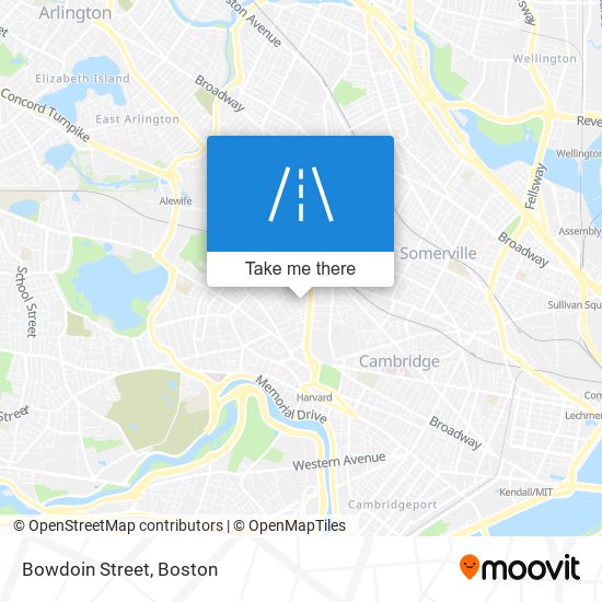 Bowdoin Street map