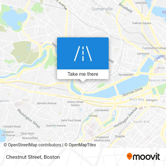 Chestnut Street map