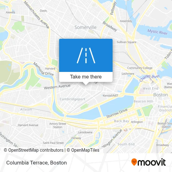 Columbia Terrace map