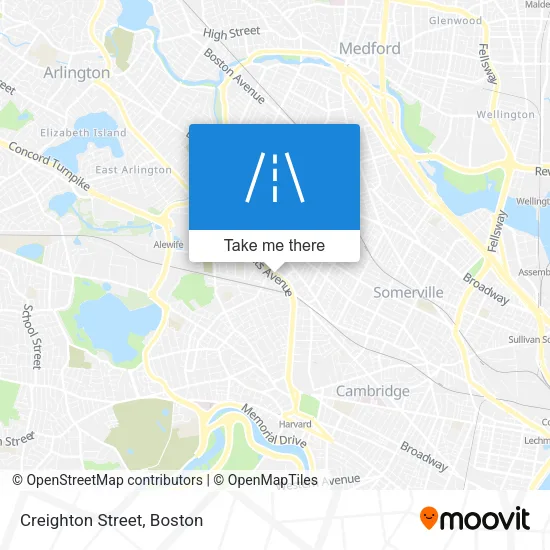 Creighton Street map