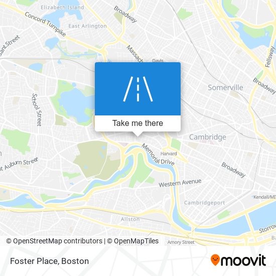 Foster Place map