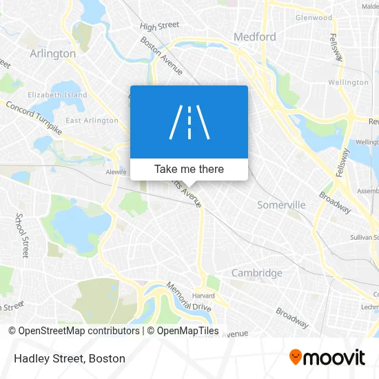 Hadley Street map