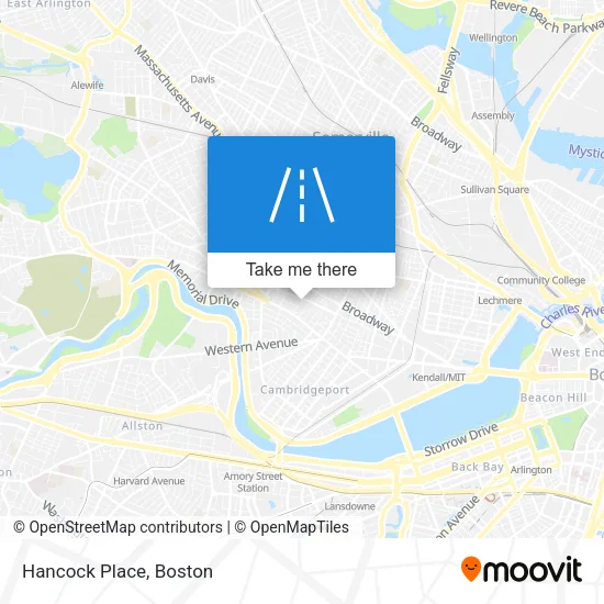 Hancock Place map