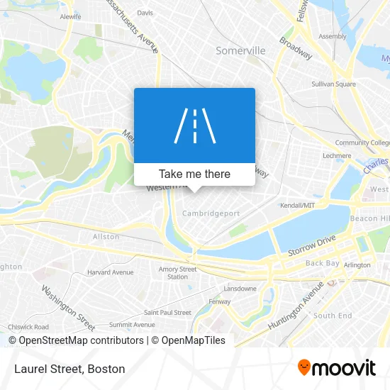 Laurel Street map