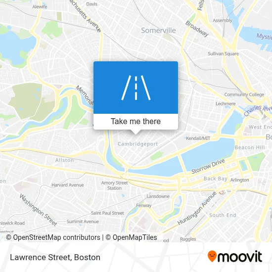 Lawrence Street map