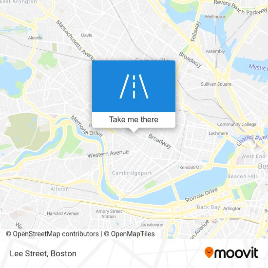 Lee Street map
