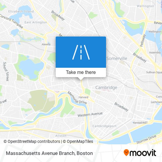 Massachusetts Avenue Branch map