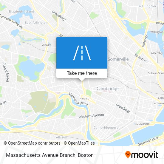 Mapa de Massachusetts Avenue Branch