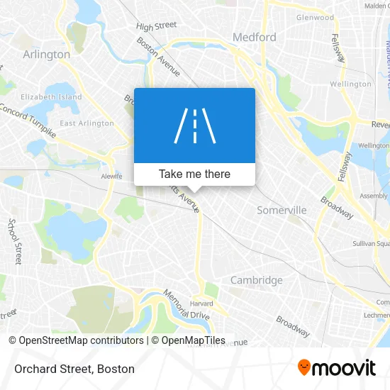 Orchard Street map