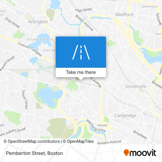 Pemberton Street map