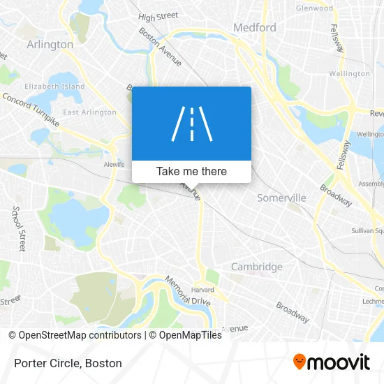 Porter Circle map