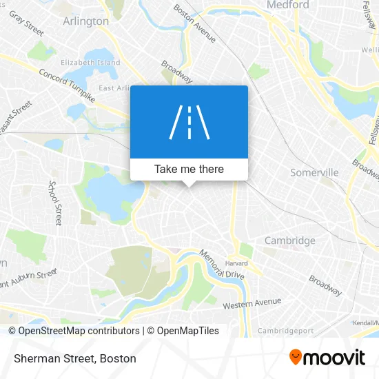 Sherman Street map