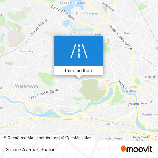 Mapa de Spruce Avenue