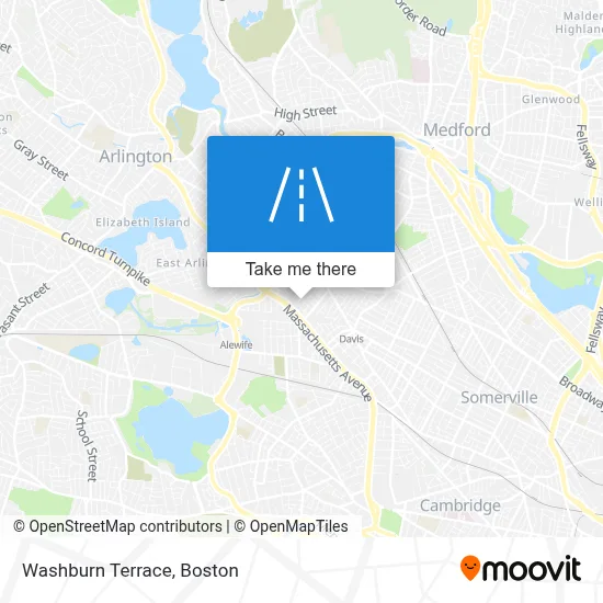 Washburn Terrace map