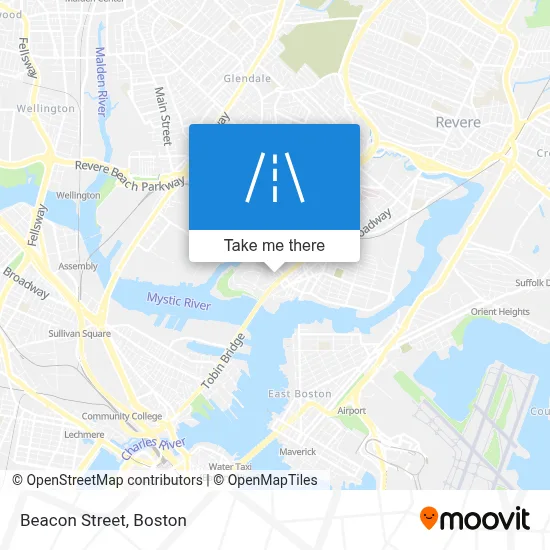 Beacon Street map