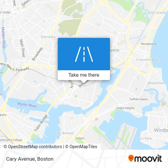 Cary Avenue map
