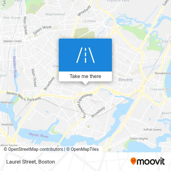 Laurel Street map