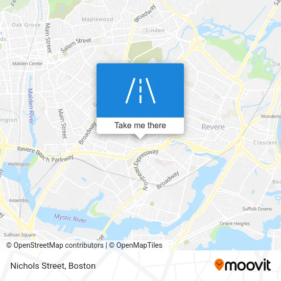 Nichols Street map