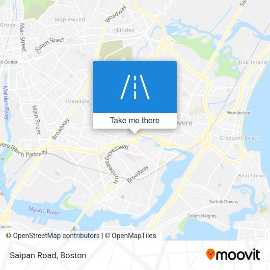 Mapa de Saipan Road