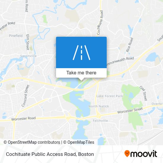 Cochituate Public Access Road map