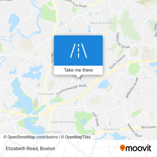 Elizabeth Road map