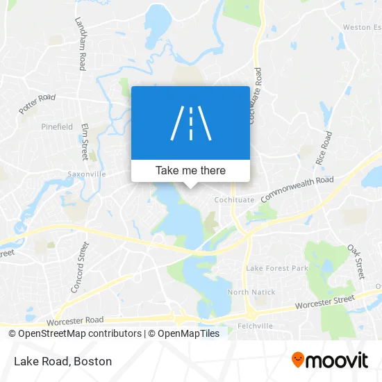 Lake Road map