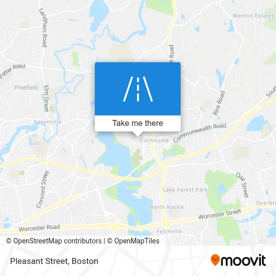 Pleasant Street map