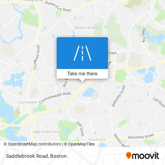 Saddlebrook Road map