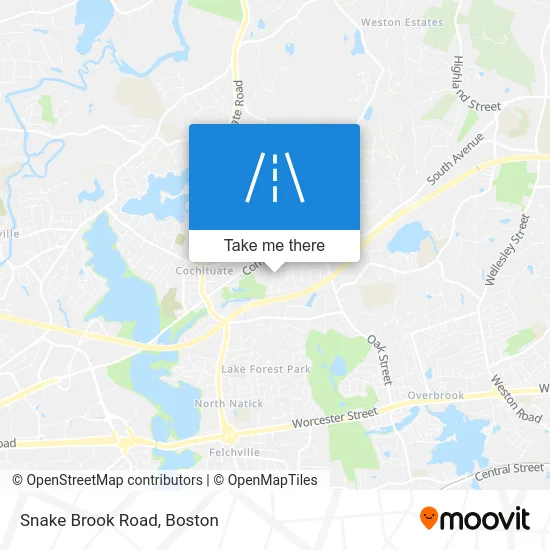 Snake Brook Road map